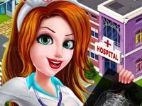 Nurse girl dress up hospital