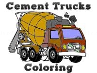 Cement trucks coloring