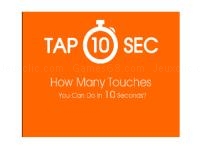 Tap 10 s : how fast can you click?