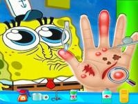 Spongebob hand doctor game online - hospital surge