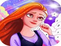 Princess coloring game for girls - paint color boo
