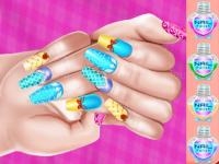 Princess theme nail art diy