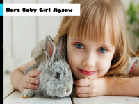 Hare baby girl jigsaw