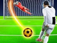 Football strike - freekick soccer