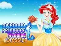 Mermaid princess wedding dress up