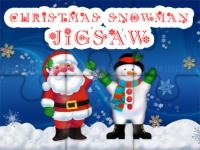 Christmas snowman jigsaw puzzle