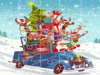 Xmas trucks jigsaw