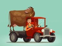 Cute trucks for kids coloring