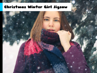 Christmas winter girl jigsaw