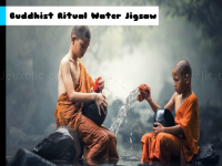 Buddhist ritual water jigsaw