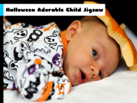 Halloween adorable child jigsaw