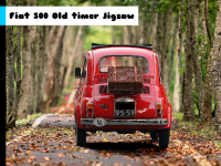 Fiat 500 old timer jigsaw