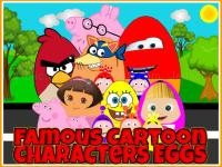 Famous cartoon characters eggs