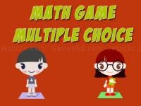 Math game multiple choice