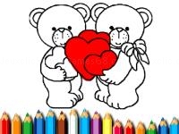 Happy valentines day coloring