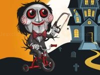 Jeu mobile Scary faces jigsaw