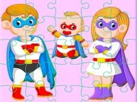 Jeu mobile Super hero family jigsaw