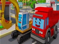 Jeu mobile Trucks and digger jigsaw